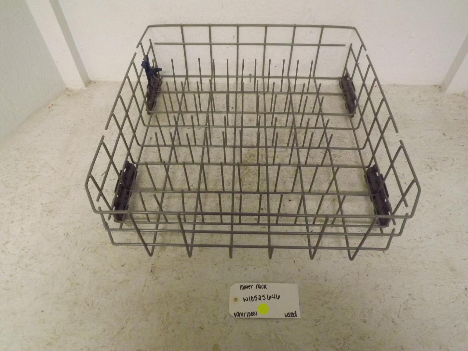 Whirlpool Dishwasher W10525646 Lower Rack Used Whirlpool Dishwasher W10525646 Lower Rack Used